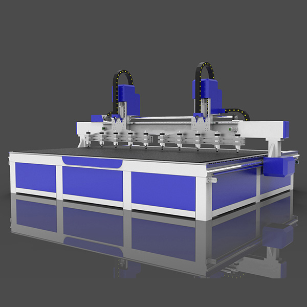 Wielowrzecionowy router CNC 3D do drewna 2000x4000 mm